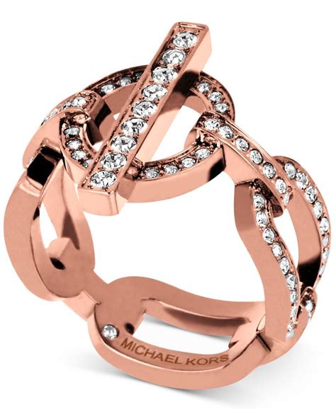 michael kors rose gold ring macy& 39|Women's Rings .